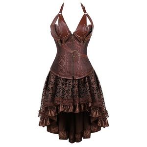 Costume Steampunk Corset Dresses for Women size L